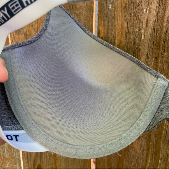TOMMY HILFIGER Women’s Gray Push Up T Shirt Underwire Bra Size 36C - Picture 8 of 10